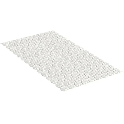 Obrázek TATAY Badewannenmatten Rutschfest PVC mit Saugnäpfen, Rutschfestes,Resistent gegen Schimmel und Mikroben, Antibakteriell, Fische Design,Pergamonweiß. Maße 72 x 36 cm