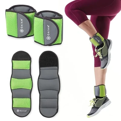 Obrázek Gaiam Unisex Erwachsene Knöchelgewichte, 2,3 kg Set (je 1,1 kg), 5 Pound