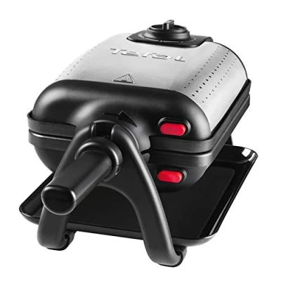 Obrázek Tefal vaflovač King Size WM756D Dvojitá na 2 belgické vafle funkce otáčení desky s nepřilnavým povrchem silné regulátor teploty snadné čištění 120 W 1 l