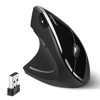 Obrázek Perixx PERIMICE 713 ergonomická myš pro leváky vertikální design 2,4GHz 800/1200/1600 DPI