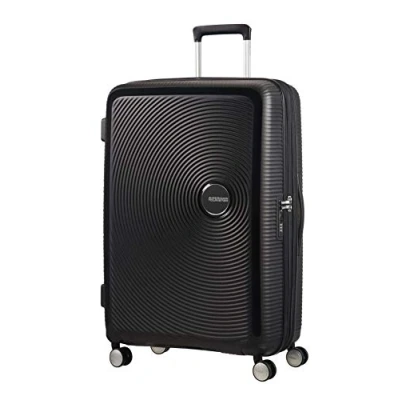 Obrázek American Tourister Soundbox příruční zavazadlo Spinner s možností rozšíření, černá (Bass Black)., L (77 cm 110 L)