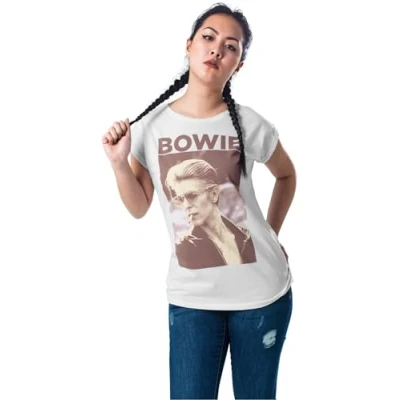 Obrázek Mister Tee David Bowie Triko s potiskem, Ženy, Velikost: XS, White