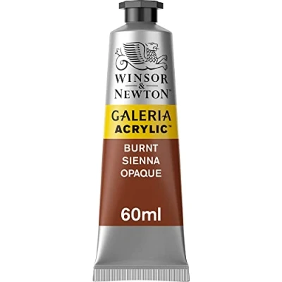 Obrázek Winsor &amp; Newton 2120077 Galeria akrylová barva, vysoká pigmentace, stálá na světle, konzistence, 60 ml tuba Siena vypalovaný neprůhledný