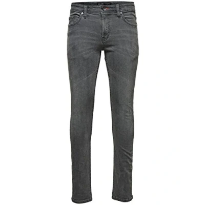 Obrázek ONLY &amp; Sons pánské Slim Jeans Kalhoty Onsloom 2086 PA CA Noos W 34/L 32 (velikost výrobce: 34) Šedá (Dark Grey Denim)