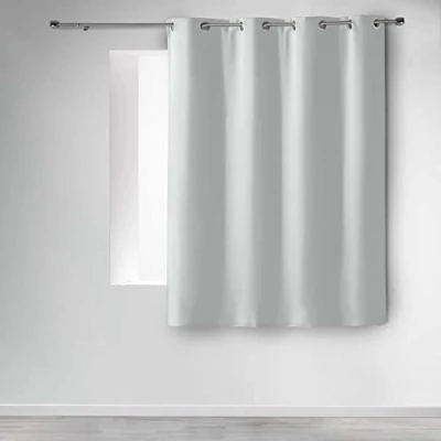 Obrázek douceur d&#039;Intérieur Závěs s očky polyester 140 x 180 cm, keramika, sníh, 1 cm
