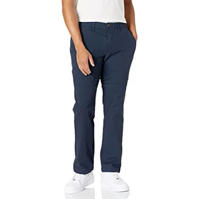 Obrázek Amazon Essentials Pánské ležérní strečové chino kalhoty se sportovním střihem (k dostání v nadměrných velikostech), námořnická modrá, 32 W / 31L