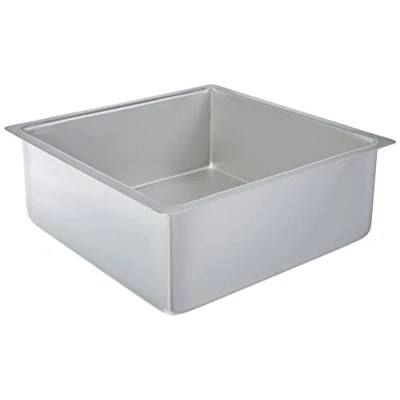 Obrázek DECORA 0062606 profesionální forma na pečení čtvercová z eloxovaného hliníku cm 25 x 10, stříbrná