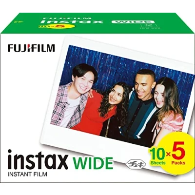 Obrázek instax Wide Film, 5&#039;er Pack (5x10 Aufnahmen), Weiß
