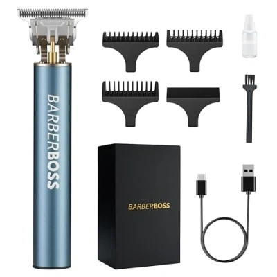 Obrázek Barberboss Bartschneider Männer &amp; Haarschneider Männer, Schnurloser Haartrimmer Präzisionsschneider für Haarschnitt, Detail Stoppelschneider QR 2078
