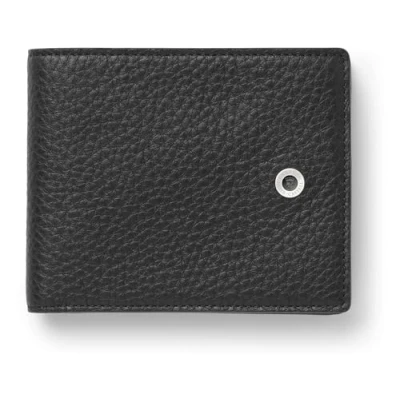 Obrázek Graf von Faber Castell 118695 Peněženka Cashmere, černá, s přihrádkou na mince, bankovky a přihrádkami karty, šířku