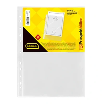Obrázek Idena 376030 obal na prospekty formát DIN A4, čirý, 60µ, 10 kusů