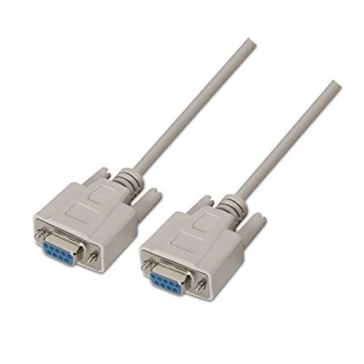 Obrázek AISENS A112 0067 Null Modem Kabel, 1,8 m, für serielle Kommunikationsgeräte, Beige