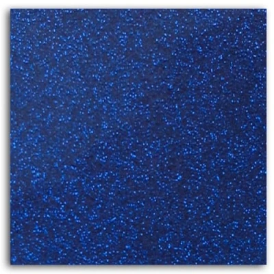 Obrázek Mademoiselle Toga meg820 Stoff Glitter zum Aufbügeln Flex blau 21 x 30,5 0,1 cm