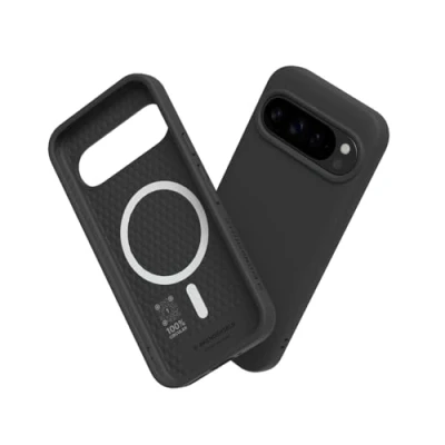 Obrázek RhinoShield pouzdro kompatibilní s [Pixel 9/9 Pro] SolidSuit MagSafe tenké ochranné tlumící nárazy prémiovým povrchem 3,5 metru ochrana proti pádu černé