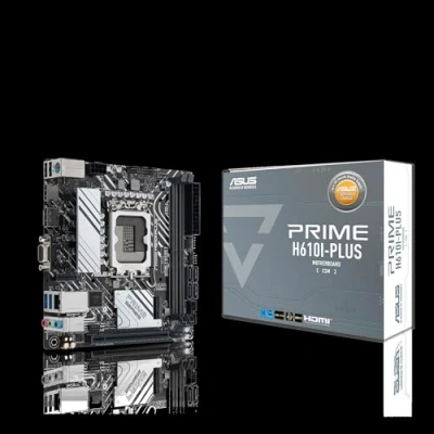 Obrázek ASUS PRIME H610I PLUS CSM (Intel H610 Mini ITX Mainboard mit DDR5 5600, PCIe 4.0, M.2 Steckplatz, Intel 1 Gb Ethernet, DisplayPort, HDMI, D Sub, USB 3.2 Gen Ports, SATA 6 Gbps, COM Header)