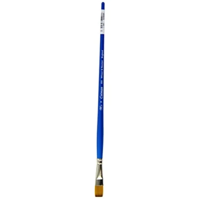 Obrázek Winsor &amp; Newton 5305016 Cotman Syntetické vlasy akvarelové štětce série 555, plochý štětec, dlouhá rukojeť s vynikající pružností při nošení barev a bodovou přesností č. 16, 15 mm
