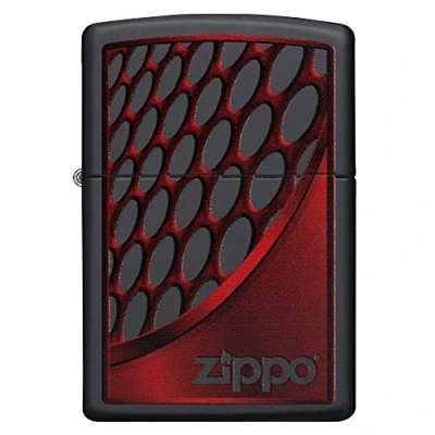 Obrázek Zippo RED and Chrome benzínový zapalovač, mosaz, vzhled ušlechtilé oceli, 1 x 6 cm
