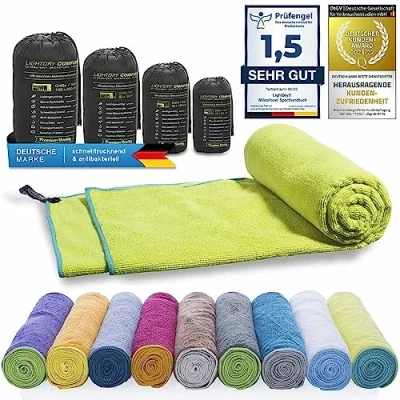 Obrázek LightDRY ručník z mikrovlákna, cestovní ruční vhodný na sport a trekking, extra savý antibakteriální.