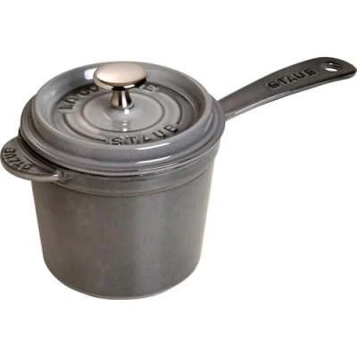 Obrázek STAUB Hrnec s rukojetí / kastrol na omáčky, 18 cm, 2,8 l, z litiny, pro všechny typy sporáků, grafitově šedá