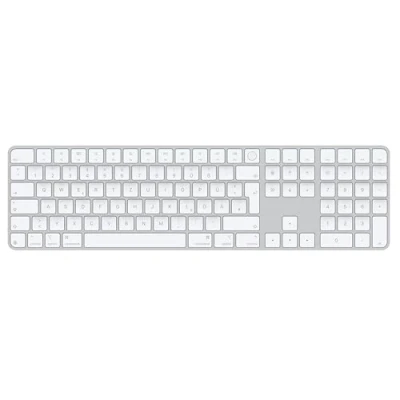 Obrázek Apple Klávesnice Magic s dotykovým ID a číselnou klávesnicí pro modely Mac čipem němčina bílá tlačítka