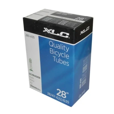 Obrázek XLC Unisex duše na kolo pro dospělé 27/28 x 1 1/8 1. 75 28/47 622/635 AV 35 VT A28, černá, jedna velikost