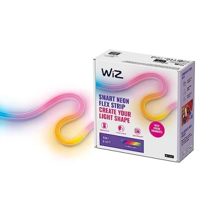 Obrázek WiZ Smart Flex Strip 3 m, 16 milionů barev + odstíny bílé, dynamické světelné scény, spojuje se s vaším WLAN, ovládání hlasem/ aplikací, funguje Google Home, Alexa a HomeKit.