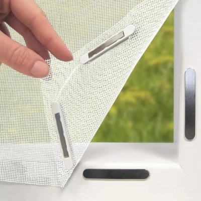 Obrázek EASYmaxx síť proti hmyzu Insect Protect do okna s magnetickým upevněním moskytiéra možností zastřihnutí Ochrana 150 x 180 cm komárům, mouchám
