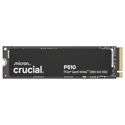 Obrázek Crucial Interní SSD P510 1TB M.2 NVMe PCIe 5.0 x4 Gen5, čtení až 11 000 MB/s, psaní 9 500 pro laptop a stolní PC, pevný disk CT1000P510SSD8 01