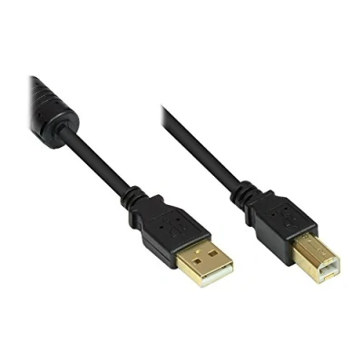 Obrázek Good Connections GC M0080 Premium připojovací kabel k tiskárně USB 2. 0 konektor A na B, 1 m černý