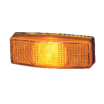 Obrázek HELLA 2PS 006 717 031 Boční obrysové světlo přívěs karavan halogen 12 V šroubové připojení/montáž ADR/GGVS Barva světelného panelu: žlutá pravá/levá množství: 1