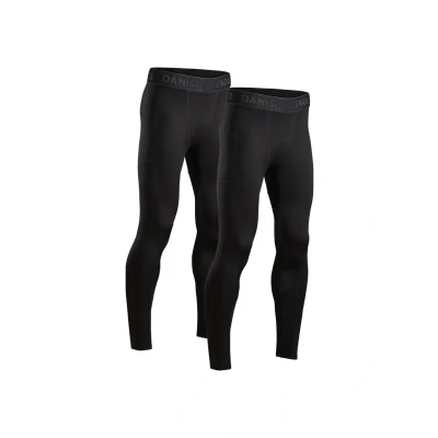 Obrázek Danish Endurance Compression 2 PACK Dlouhé spodní prádlo, Muži, Velikost: Large, Black