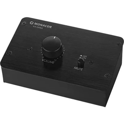 Obrázek MONACOR ILA 100XLR Passiver Stereo Pegelregler (XLR Version) schwarz