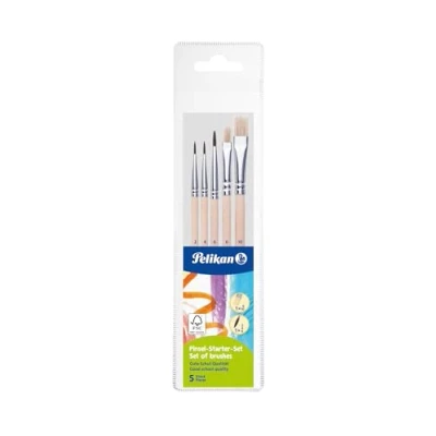Obrázek Pelikan 718163 startovací sada štětců (3 štětce na vlasy, 2 štětinové štětce)