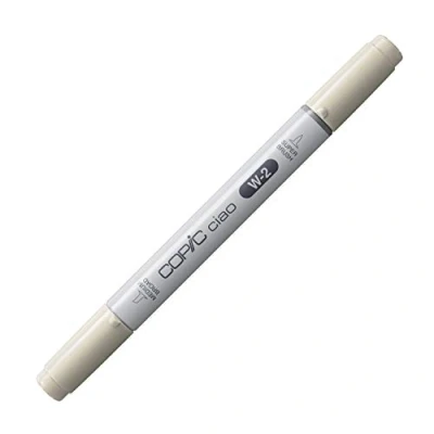 Obrázek COPIC Ciao Marker typ W 2, teple šedý No. univerzální popisovač rozložení, se středně širokým a jedním štětcovým hrotem