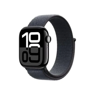 Obrázek Apple Watch Series 10 42mm Černý (Černý Nylonový Řemínek)