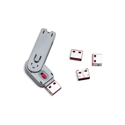 Obrázek Syba SY ACC20165 USB Port Blocker mit 1 Schlüssel und 4 Sperre, physische Sicherheit, blockiert Nicht zugelassene Geräte