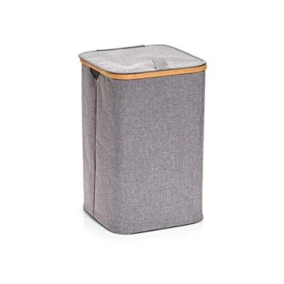 Obrázek Zeller 14232 prádelní koš, polyester/amboo, šedá, cca 33 x 50 cm