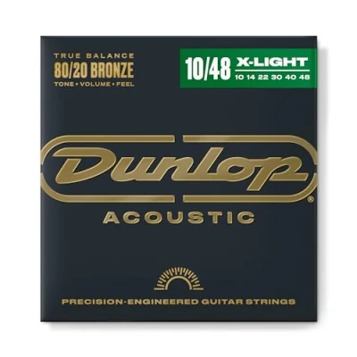 Obrázek Dunlop DL str DAB 010/048 Acoustic 80/20 Extra Light Western Gita Rrensaiten