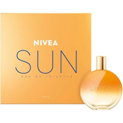 Obrázek NIVEA SUN Eau de Toilette, parfém s originální vůní opalovacího krému, letní a osvěžující unisex v ikonickém parfémovém flakonu (100 ml)