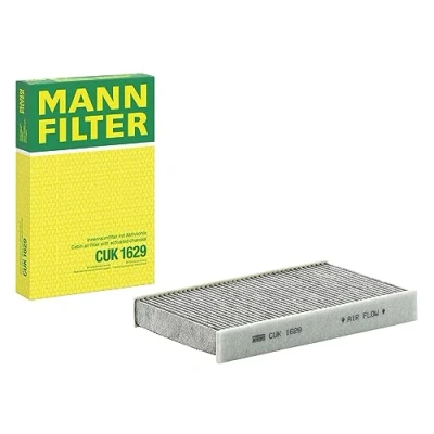 Obrázek MANN FILTER Interiérový filtr CUK 1629 pylový s aktivním uhlím pro osobní automobily