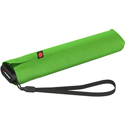 Obrázek Knirps Kapesní deštník Ultra US. 050 Slim Manual lehký a plochý odolný proti bouřce větru 21 cm, Zelená, Moderní