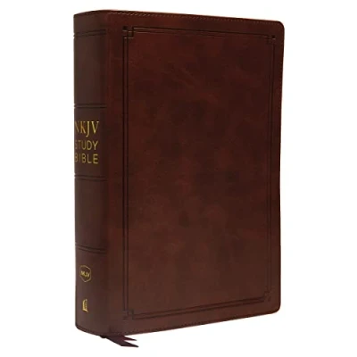 Obrázek NKJV Study Bible, Leathersoft, Brown, Comfort Print: The Complete Resource for Studying God’s Word
