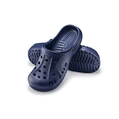 Obrázek ESTRO Gartenclogs pánské zahradní boty dámské unisex lehké gumové na léto, zahradu, dřeváky A78, tmavě modrá