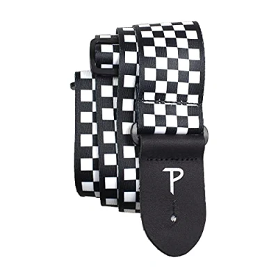 Obrázek Perri&#039;s Leathers Ltd. Popruh na kytaru polyester károvaný nastavitelný pro akustické / basy/elektrické kytary Vyrobeno v Kanadě (LPCP 591)