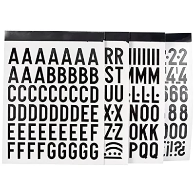 Obrázek APLI 4425 Sticker Buchstaben, Nummern und Zeichen 25 mm, schwarz