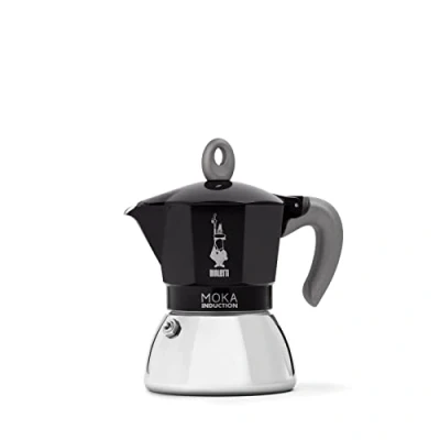 Obrázek Bialetti Moka Induction, Kanne, Geeignet für Alle Herdarten, 4 Tassen Espresso (150ml), Schwarz