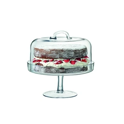 Obrázek LSA International Serve dortová deska a kapuce Ø 26. 5cm/Ø25cm čirá