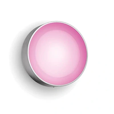 Obrázek Philips Hue White &amp; Color Ambiance Daylo nástěnné svítidlo pro venkovní použití stříbrné 950 lm, stmívatelné, až 16 milionů barev, ovládání pomocí aplikace, kompatibilní s Amazon Alexa (Echo, Echo