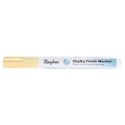 Obrázek Rayher Hobby 35017105 Chalky Finish Marker, alabaster white, s ventilem, ultra matný akrylový inkoust, vysoce neprůhledný, kvalitní, vysokým podílem křídy, ultramale Kreidelook nyní také jako marker
