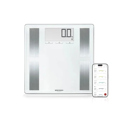 Obrázek Soehnle Shape Sense Connect 100 váha tělesného tuku s Bluetooth, osobní plus aplikace, pro analýzu BIA prémiovou tuku, aplikací a